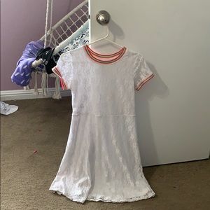 Dress not stains white orange blue yellow pink new